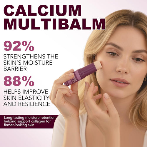 Calcium Multi Balm Stick, Calcium Volume Multi Balm Stick, Firming,Hydrating & Smoothing Collagen Moisturing Stick for Eyes, Face & Neck